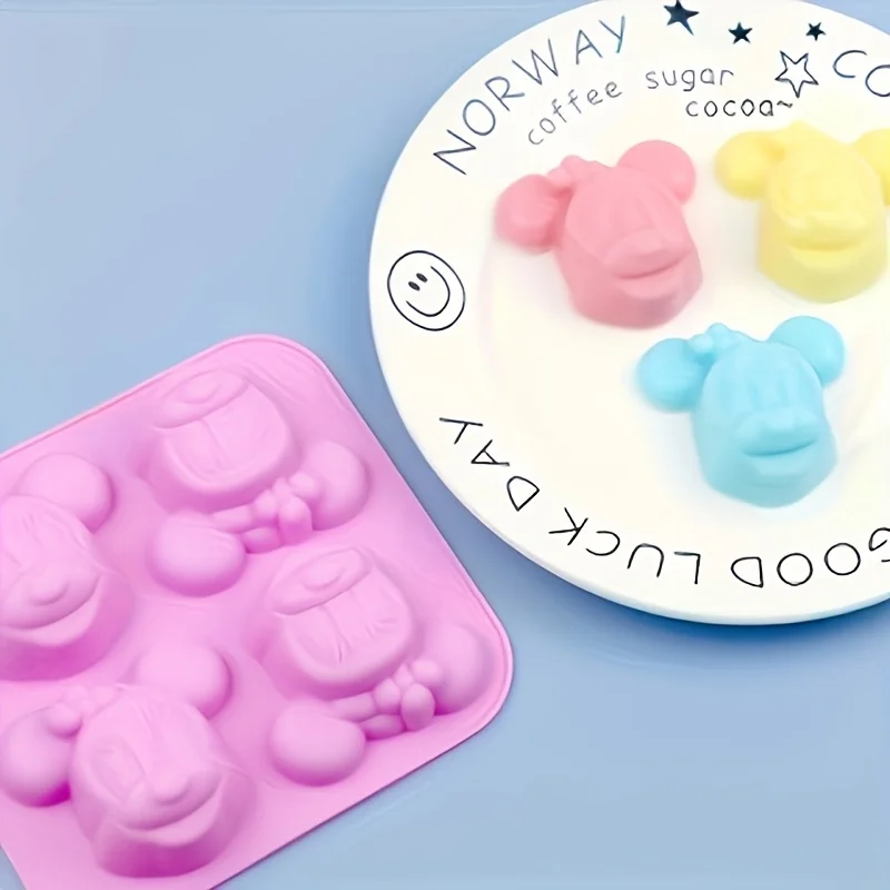 Soap Making Silicone Molds - แม่พิมพ์การ์ตูนมินนี่ 1 ชิ้น เหมาะสำหรับงานฝีมือ ช็อคโกแลต การทำสบู่