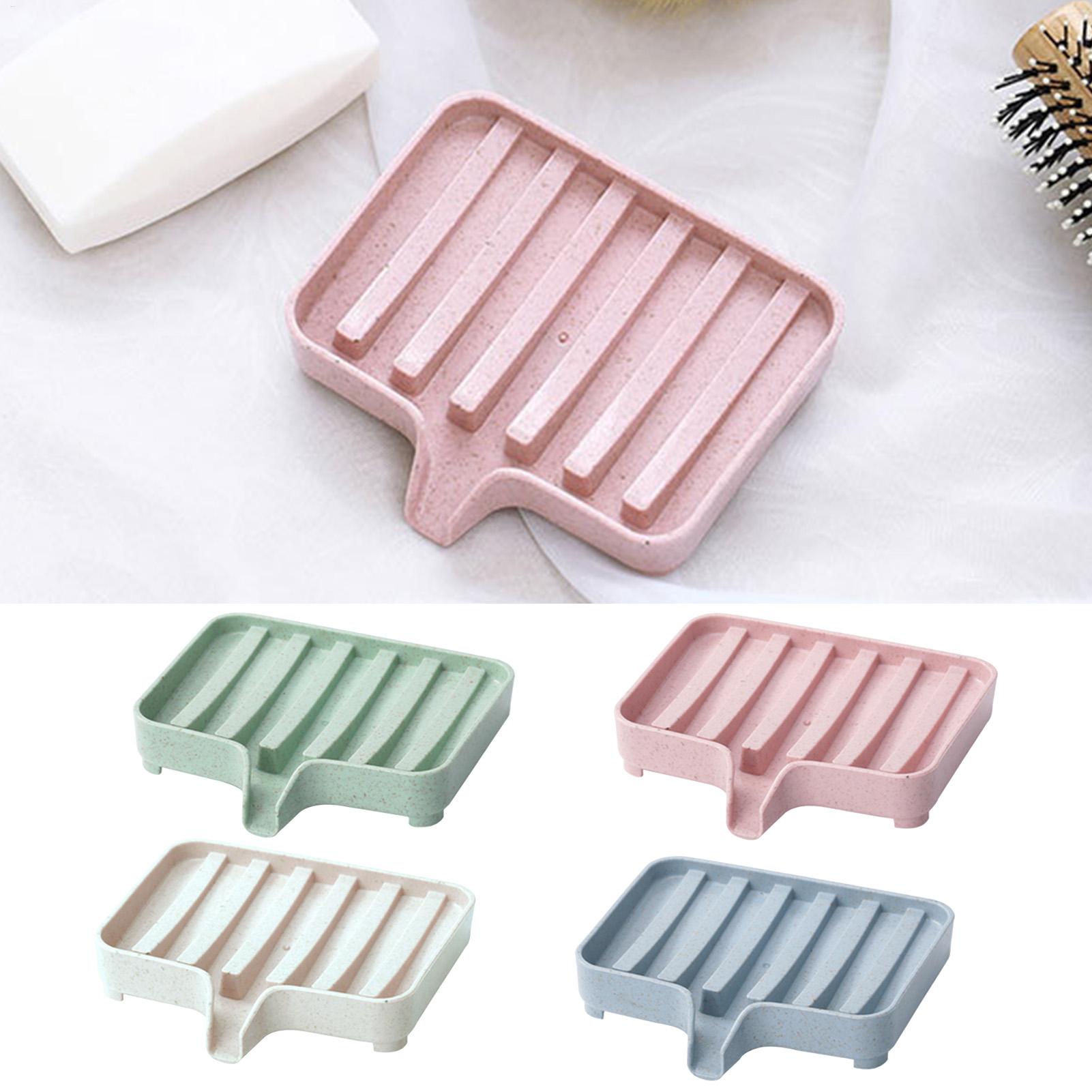 Soap Dish Draining - จานสบู่ในห้องน้ำพร้อมรูระบายน้ำ ถาดสบู่อเนกประสงค์ กล่องเก็บสบู่ประหยัดพื้นที่ ที่วางสบู่กันน้ำ ทนทาน