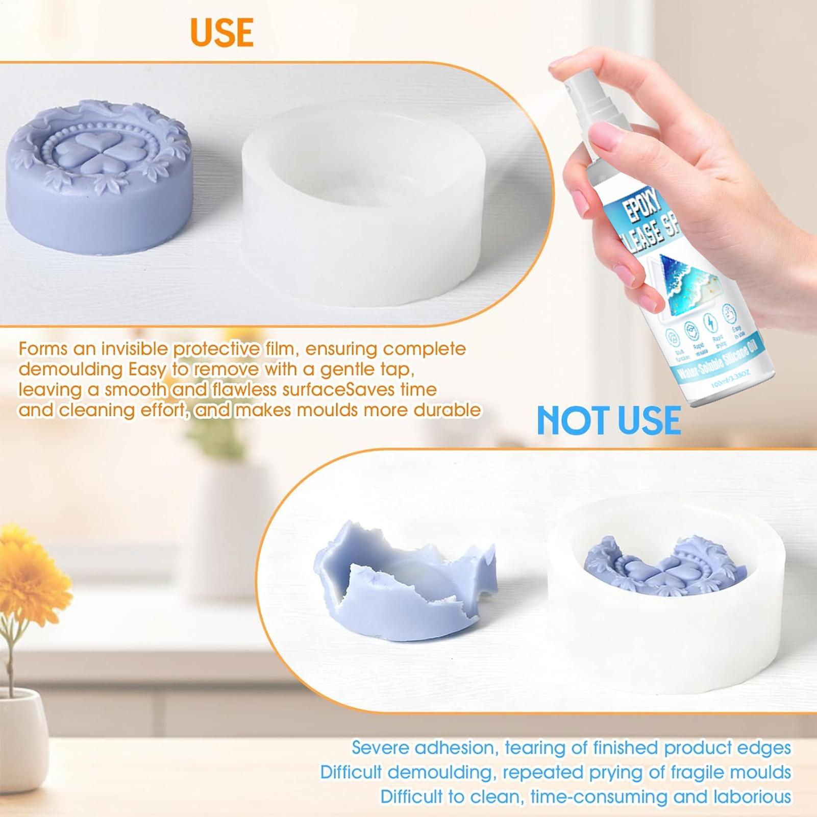สเปรย์ซิลิโคนสำหรับปลดแม่พิมพ์ - Soap Making Silicone Molds บทวิจารณ์และราคา
