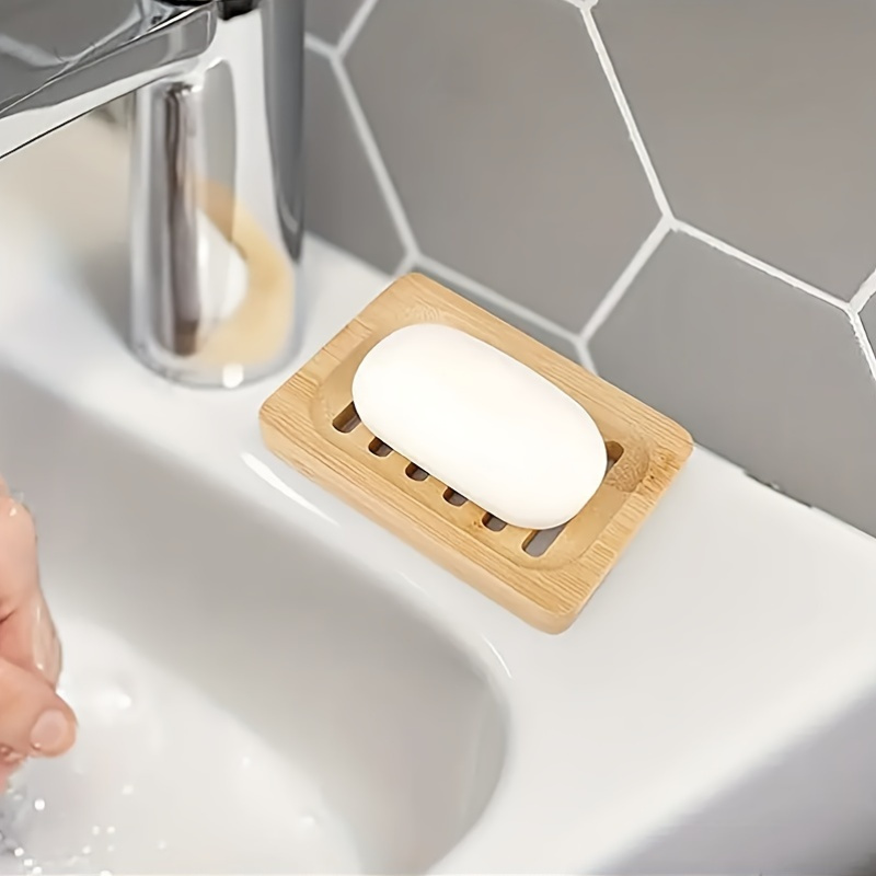 ถาดใส่สบู่ไม้ไผ่ ป้องกันเชื้อร - Soap Dish Draining บทวิจารณ์และราคา