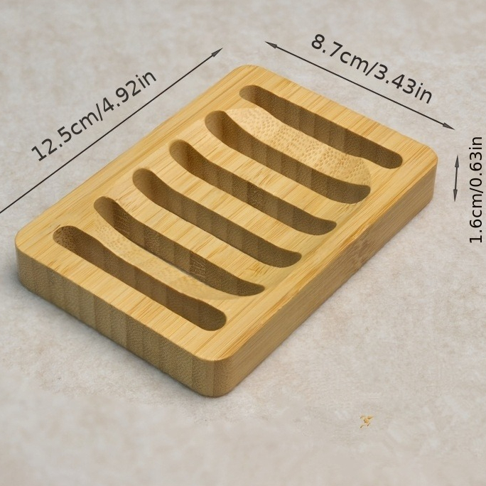 ถาดใส่สบู่ไม้ไผ่ ป้องกันเชื้อร - Soap Dish Draining บทวิจารณ์และราคา