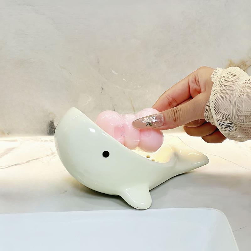 ที่วางสบู่รูปปลาวาฬสุดสร้างสรร - Soap Dish Draining บทวิจารณ์และราคา