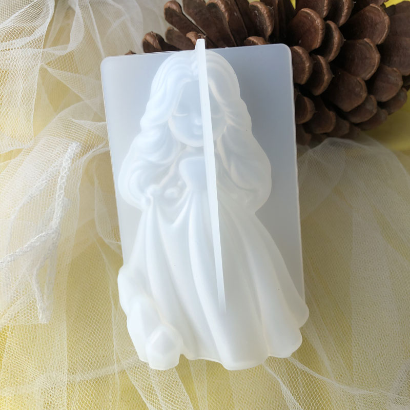 3D น่ารักเจ้าหญิงซิลิโคนเทียนแ - Soap Making Silicone Molds บทวิจารณ์และราคา
