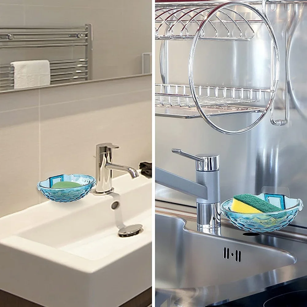 ที่วางสบู่แบบติดกาว ไม่ต้องเจา - Soap Dish Draining บทวิจารณ์และราคา