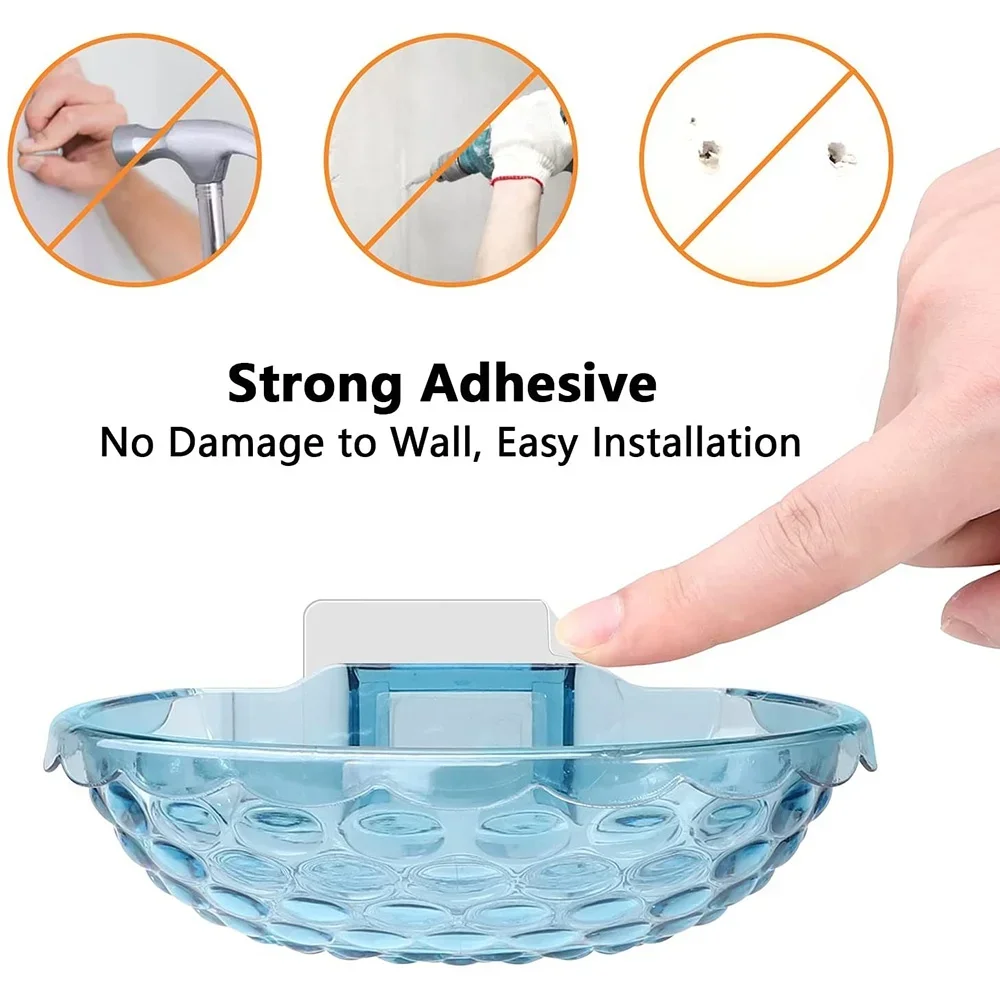 ที่วางสบู่แบบติดกาว ไม่ต้องเจา - Soap Dish Draining บทวิจารณ์และราคา