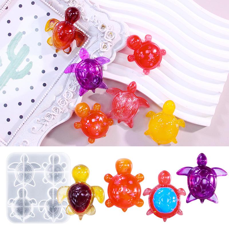 แม่พิมพ์ซิลิโคนรูปเต่าสี่ตัว ส - Soap Making Silicone Molds บทวิจารณ์และราคา