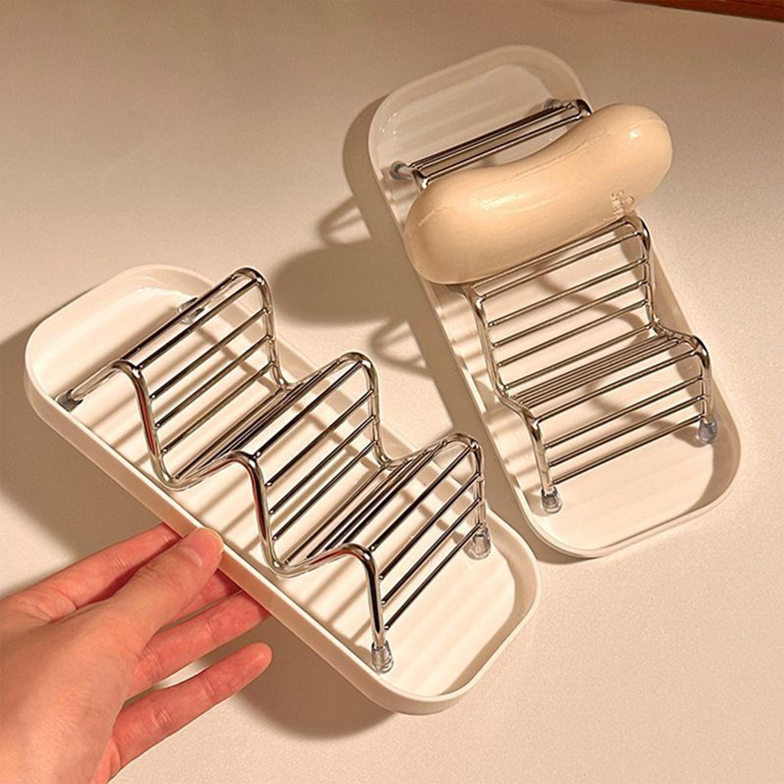 ที่วางสบู่สแตนเลสพร้อมถาด ที่ว - Soap Dish Draining บทวิจารณ์และราคา