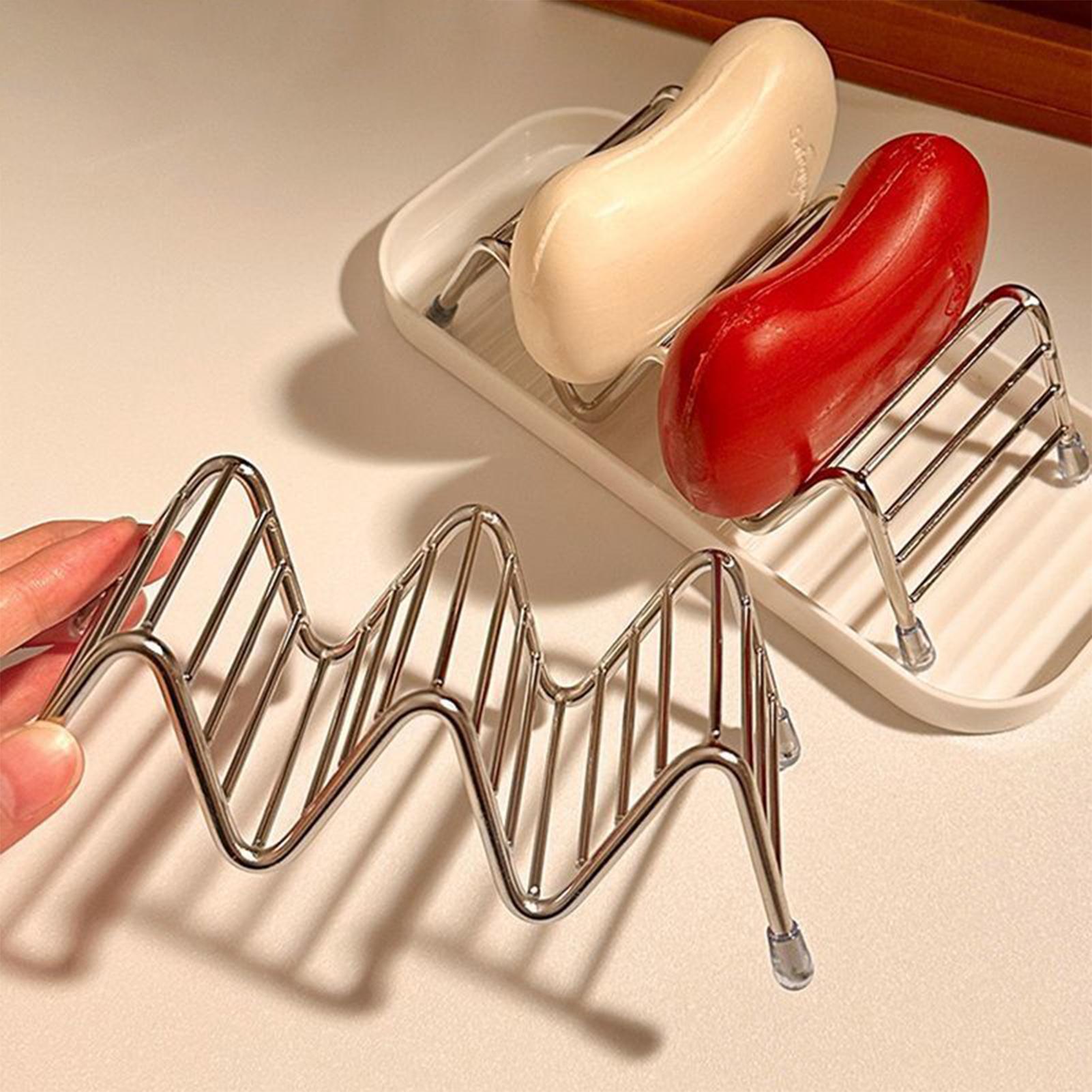 ที่วางสบู่สแตนเลสพร้อมถาด ที่ว - Soap Dish Draining บทวิจารณ์และราคา