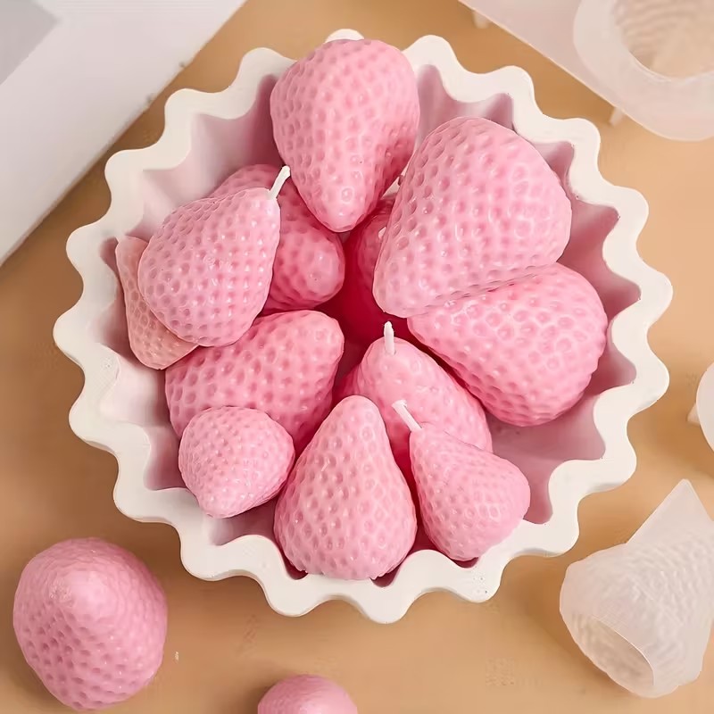 แม่พิมพ์เทียนซิลิโคนรูปสตรอว์เ - Soap Making Silicone Molds บทวิจารณ์และราคา