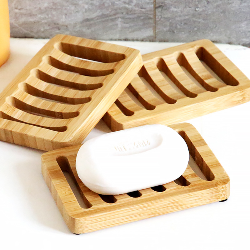ถาดใส่สบู่ไม้ไผ่ ป้องกันเชื้อร - Soap Dish Draining บทวิจารณ์และราคา