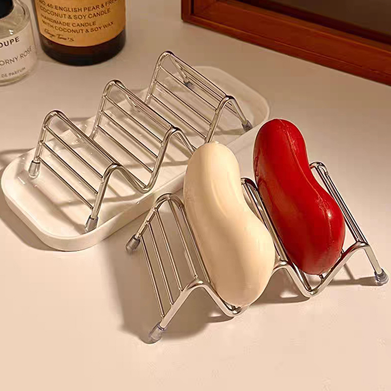 1 ชิ้น ชั้นวางสบู่สแตนเลส ถาดว - Soap Dish Draining บทวิจารณ์และราคา
