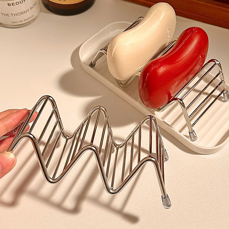 1 ชิ้น ชั้นวางสบู่สแตนเลส ถาดว - Soap Dish Draining บทวิจารณ์และราคา