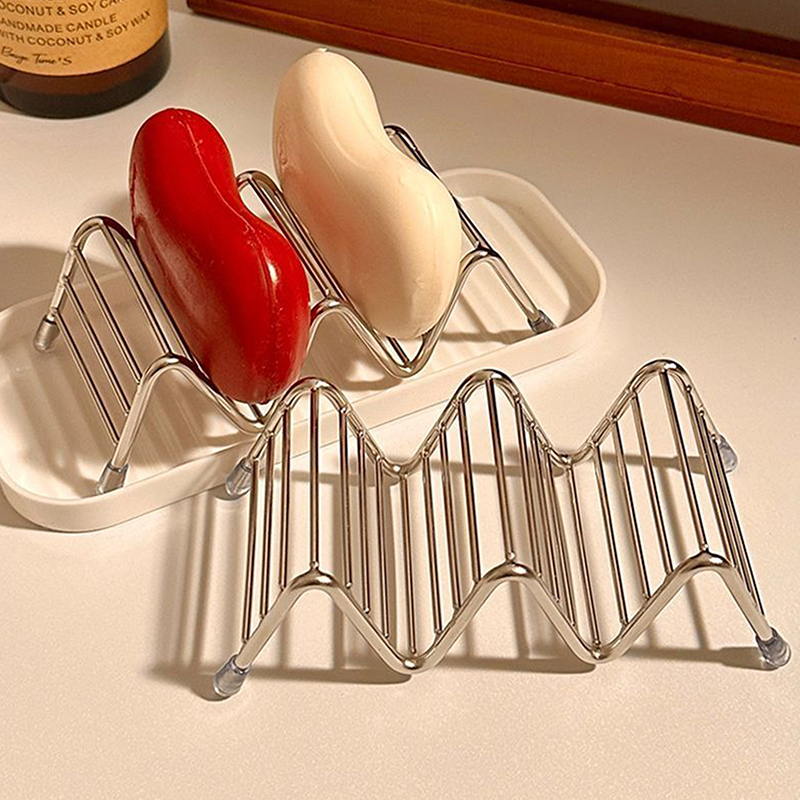 1 ชิ้น ชั้นวางสบู่สแตนเลส ถาดว - Soap Dish Draining บทวิจารณ์และราคา