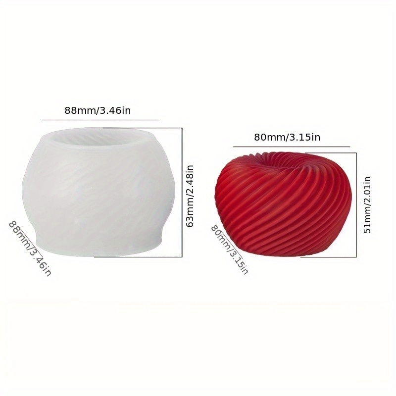 แม่พิมพ์ซิลิโคนรูปแอปเปิ้ลสีแด - Soap Making Silicone Molds บทวิจารณ์และราคา