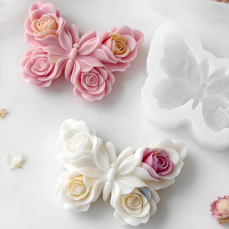 แม่พิมพ์ซิลิโคนรูปผีเสื้อกุหลา - Soap Making Silicone Molds บทวิจารณ์และราคา
