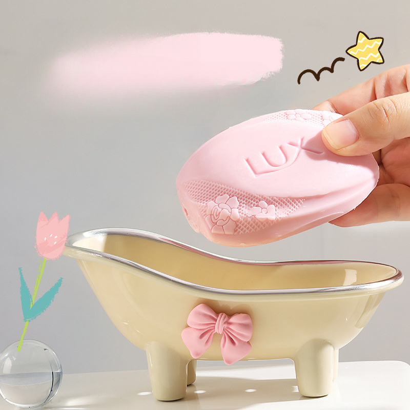 ที่วางสบู่พลาสติกน่ารักสำหรับห - Soap Dish Draining บทวิจารณ์และราคา